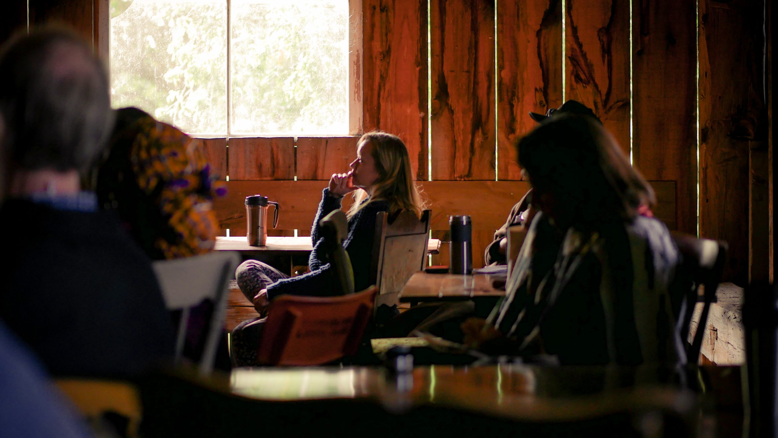 herb talk in barn