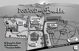 map of dogwood and brambles
